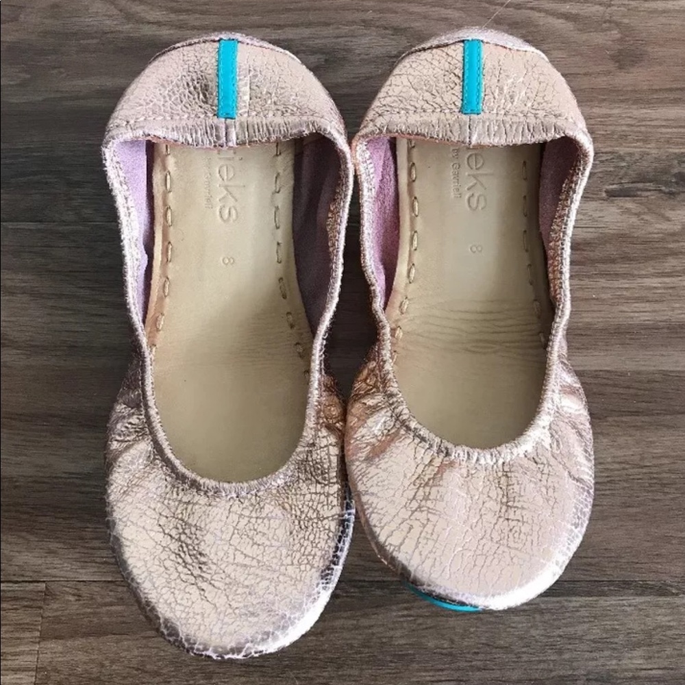 Brand New Tieks, Rose Gold Glam, Size 8 - Picture 1 of 8